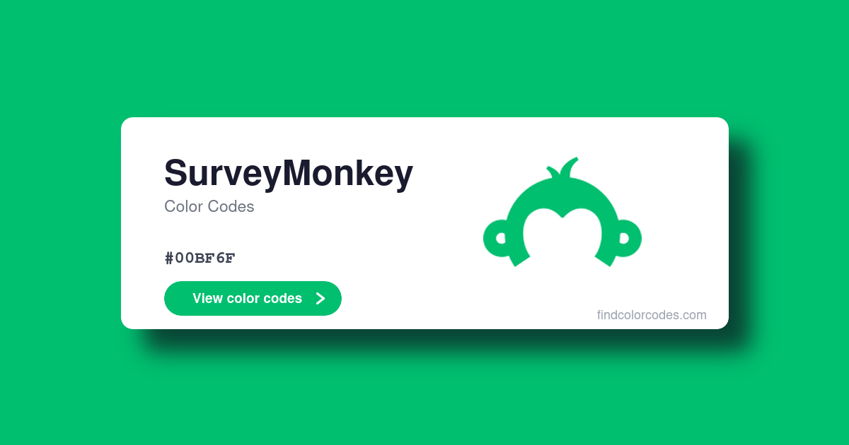 SurveyMonkey Color Codes: Hex, RGB, HSL, CMYK and Pantone
