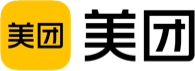 Meituan logo beside its brand color palette: primary #FFD100